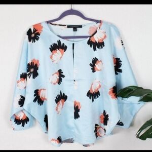 Marc New York Boho Floral Blouse Sz M